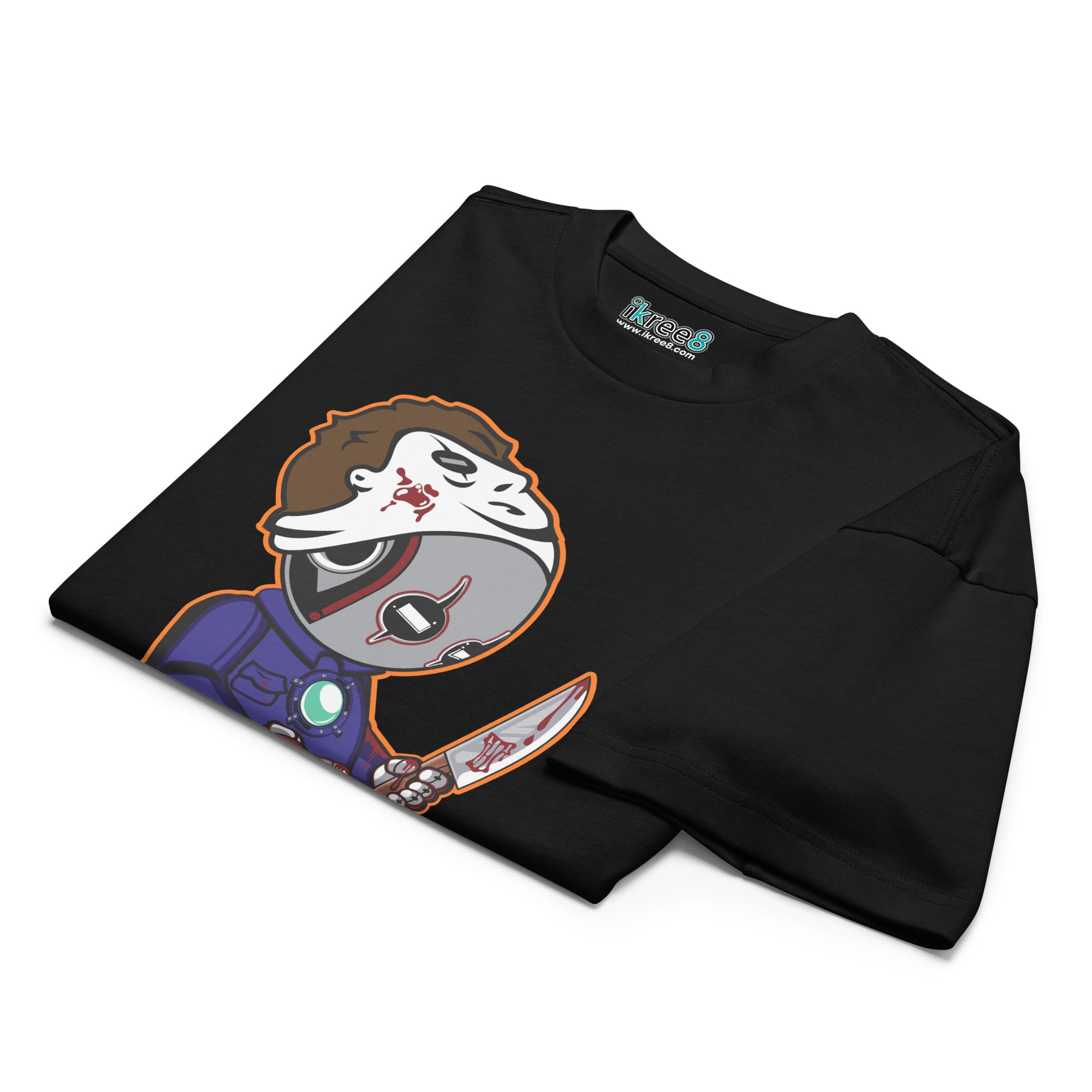 iKree8 • Halloween Myers Oversized High Neck T-Shirt