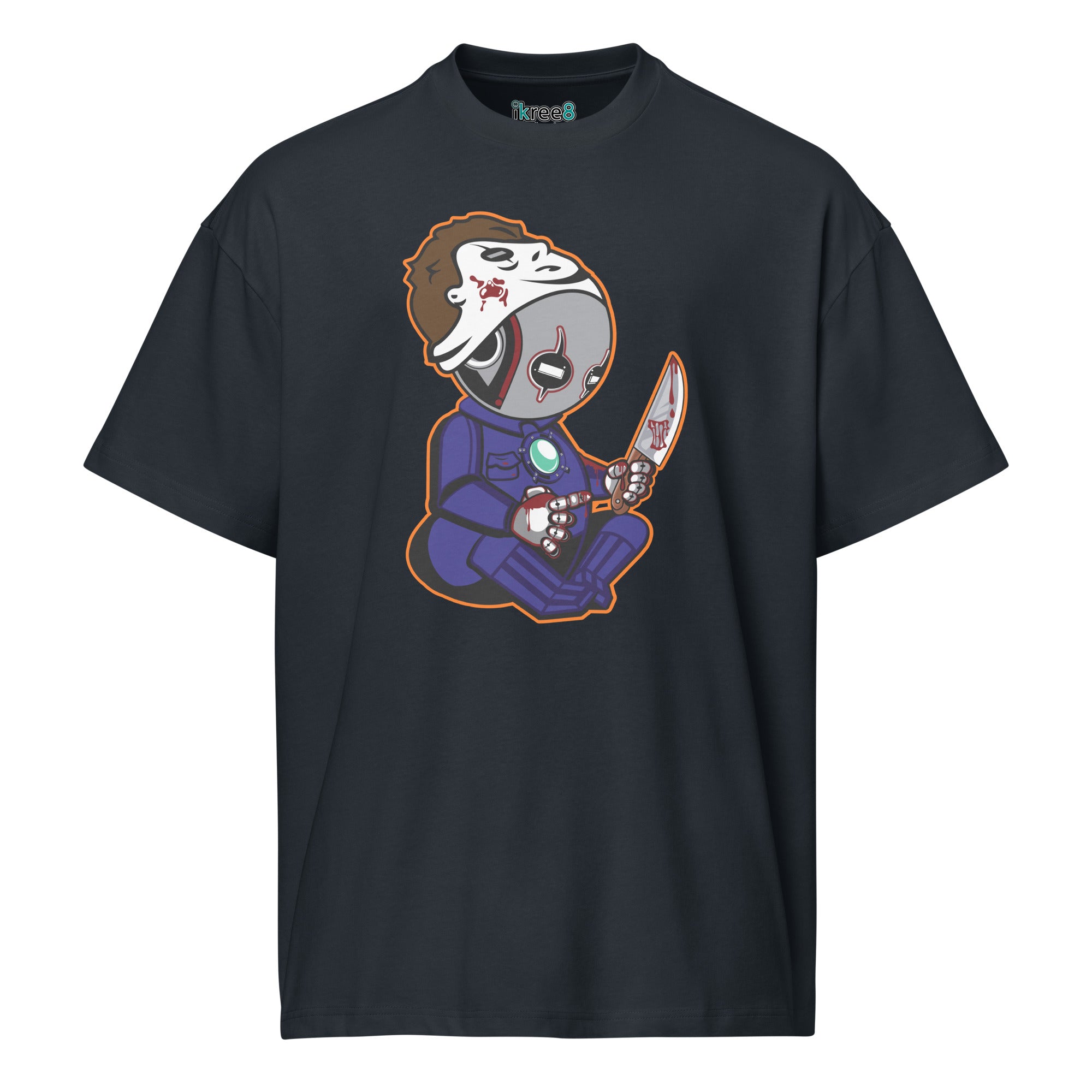 iKree8 • Halloween Myers Oversized High Neck T-Shirt