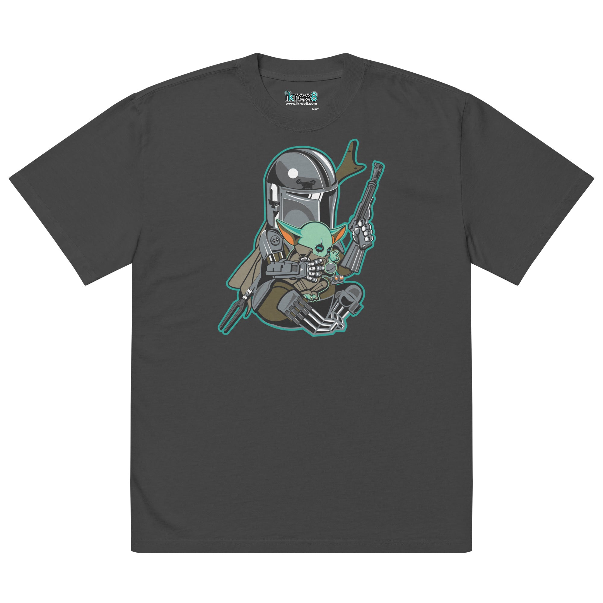 iKree8 • Mando and The Child Oversized Faded T-Shirt
