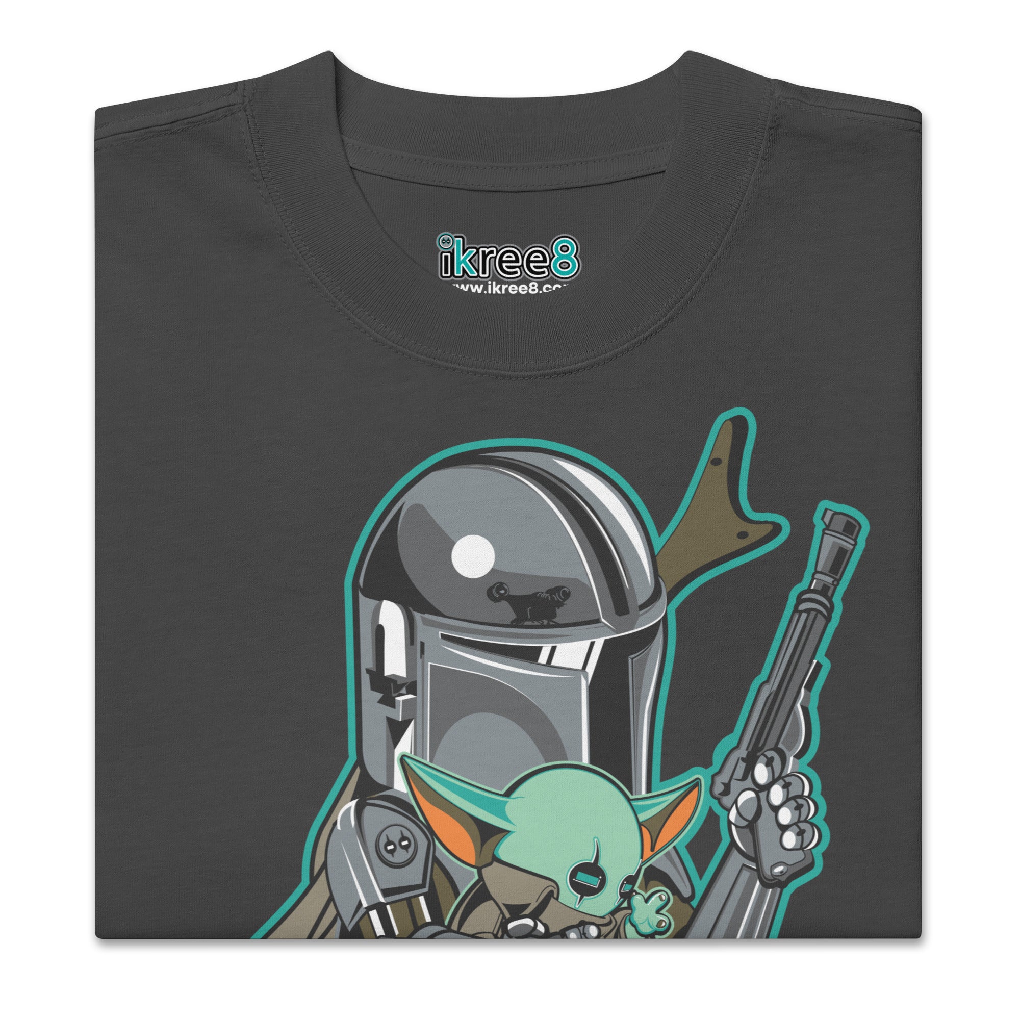 iKree8 • Mando and The Child Oversized Faded T-Shirt